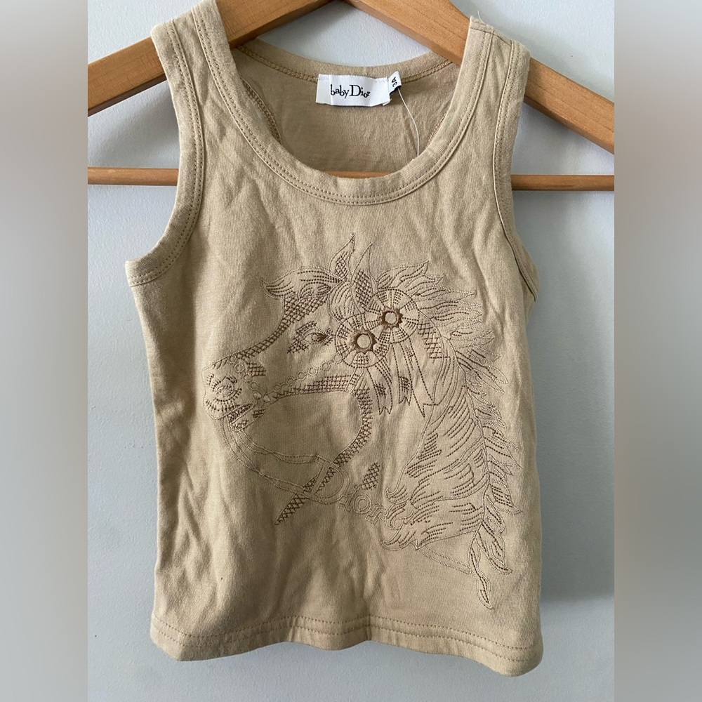 Baby Dior Embroidered Tank